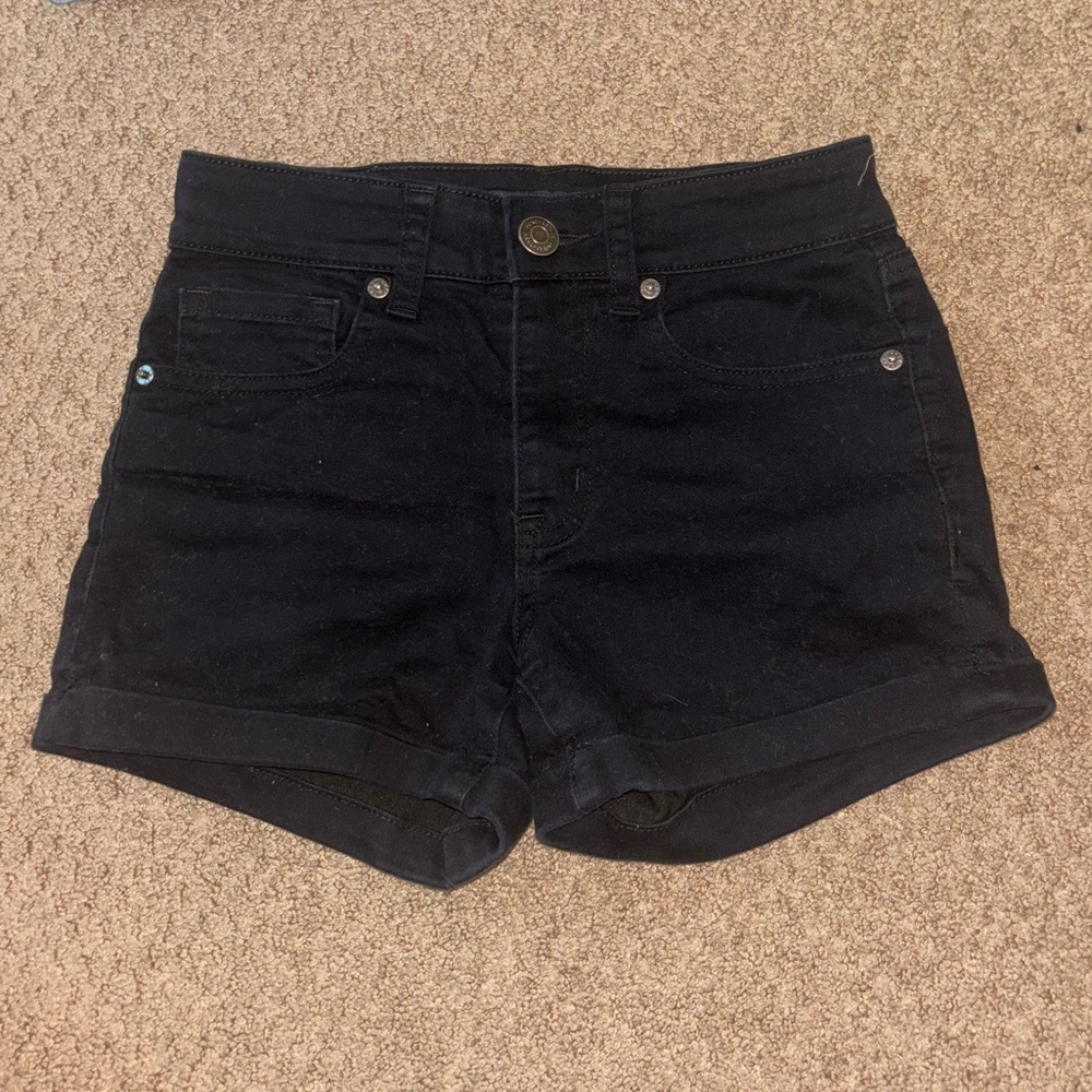 Aeropostale Black Jean Shorts